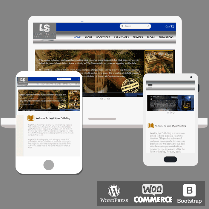 Bookstore site Design Atlanta Online