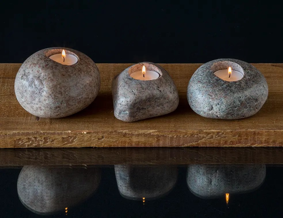 Candle stone In grey colours assorted No. 6 Alt. 3 DPH Trading
