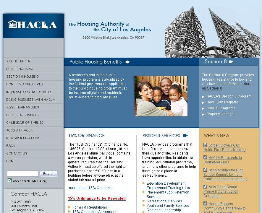 Tendenci® Online Management Software Helps Housing Authority of the City of Los Angeles Promote