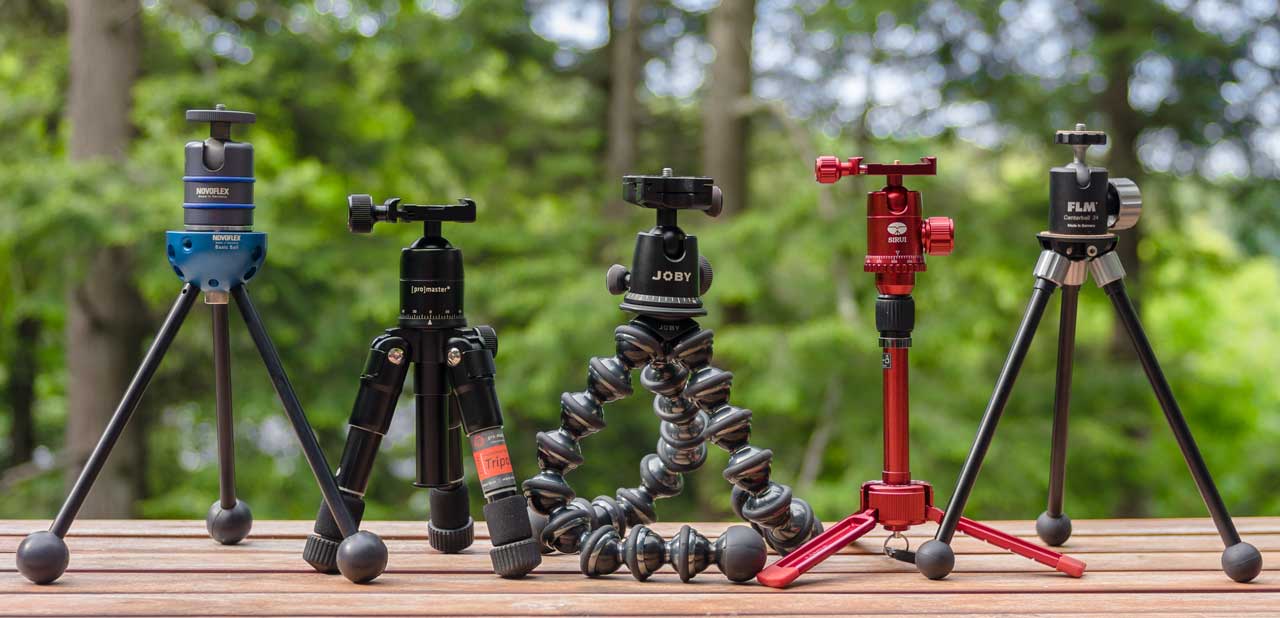 Beyond the table top 5 mini tripods reviewed Digital Photography Review