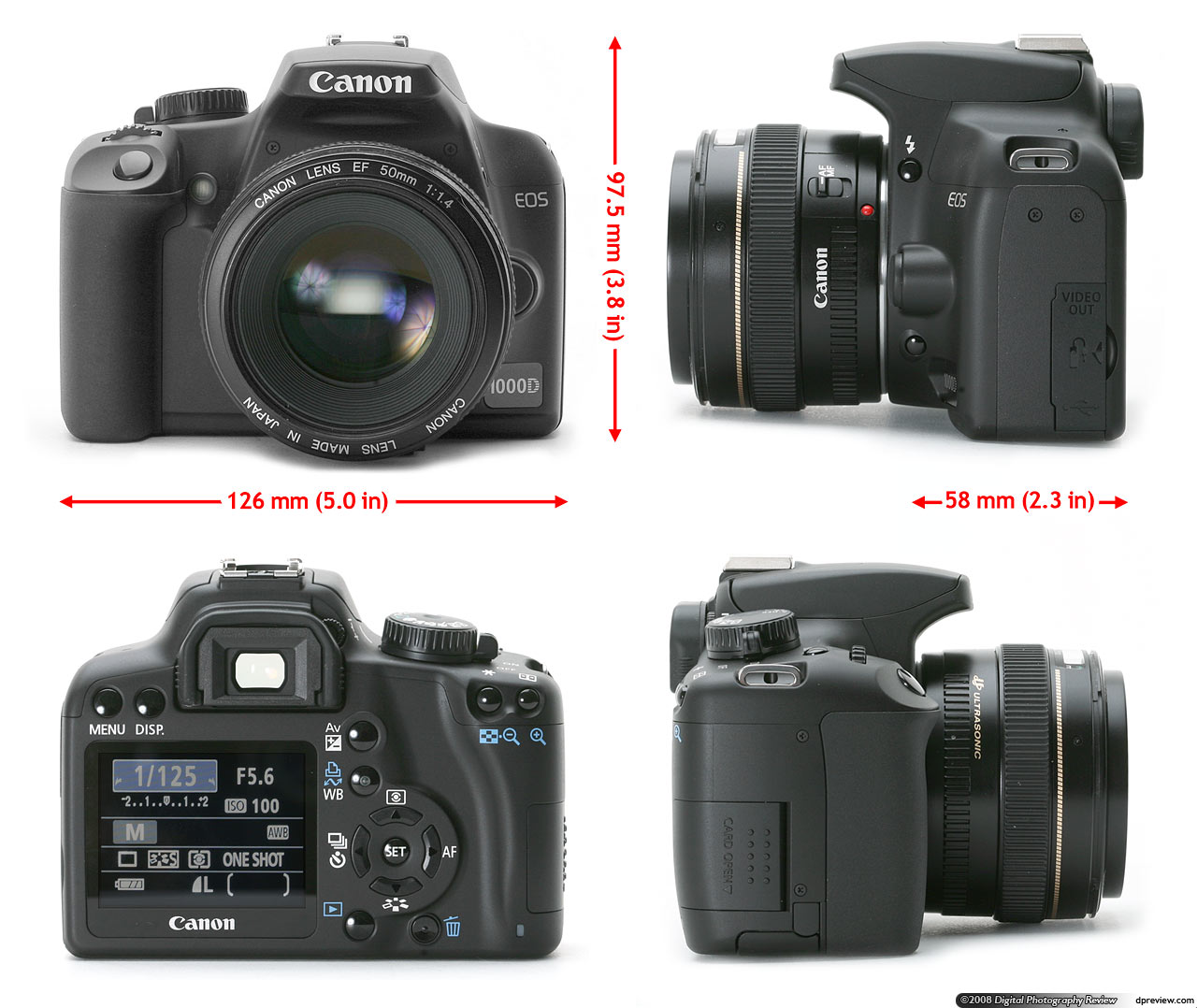 Canon EOS 1000D (Rebel XS / Kiss F) Review Digital Photography Review