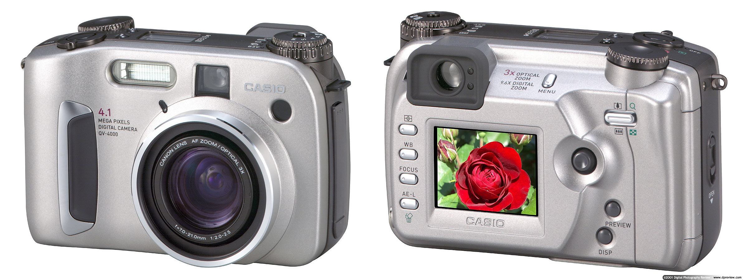 Casio announces QV4000 (4mp) Digital Photography Review