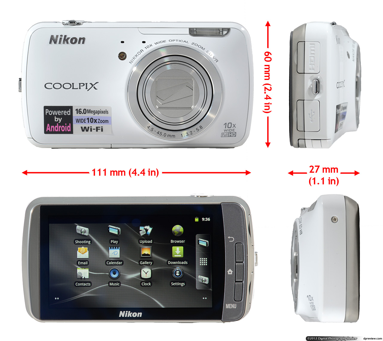 Nikon Coolpix S800c Android camera first look: Digital Photography Review