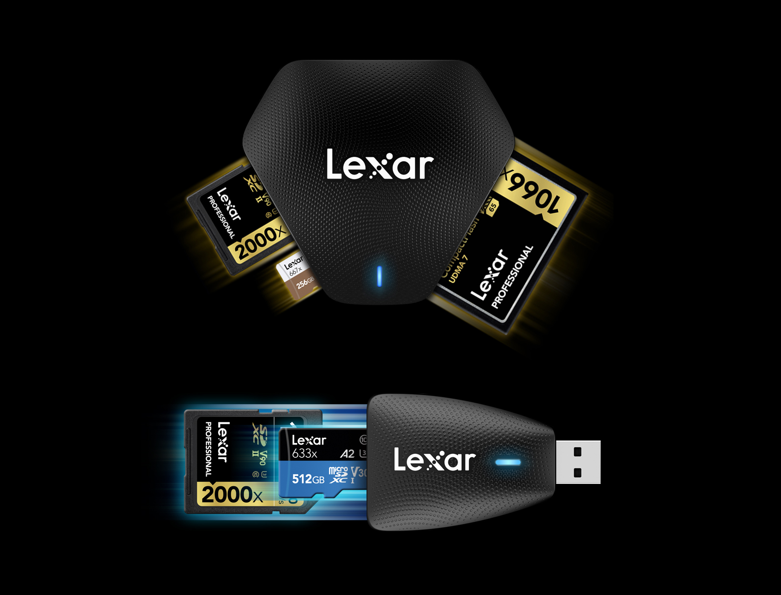 Lexar release new 'Professional' 3in1 and 2in1 card