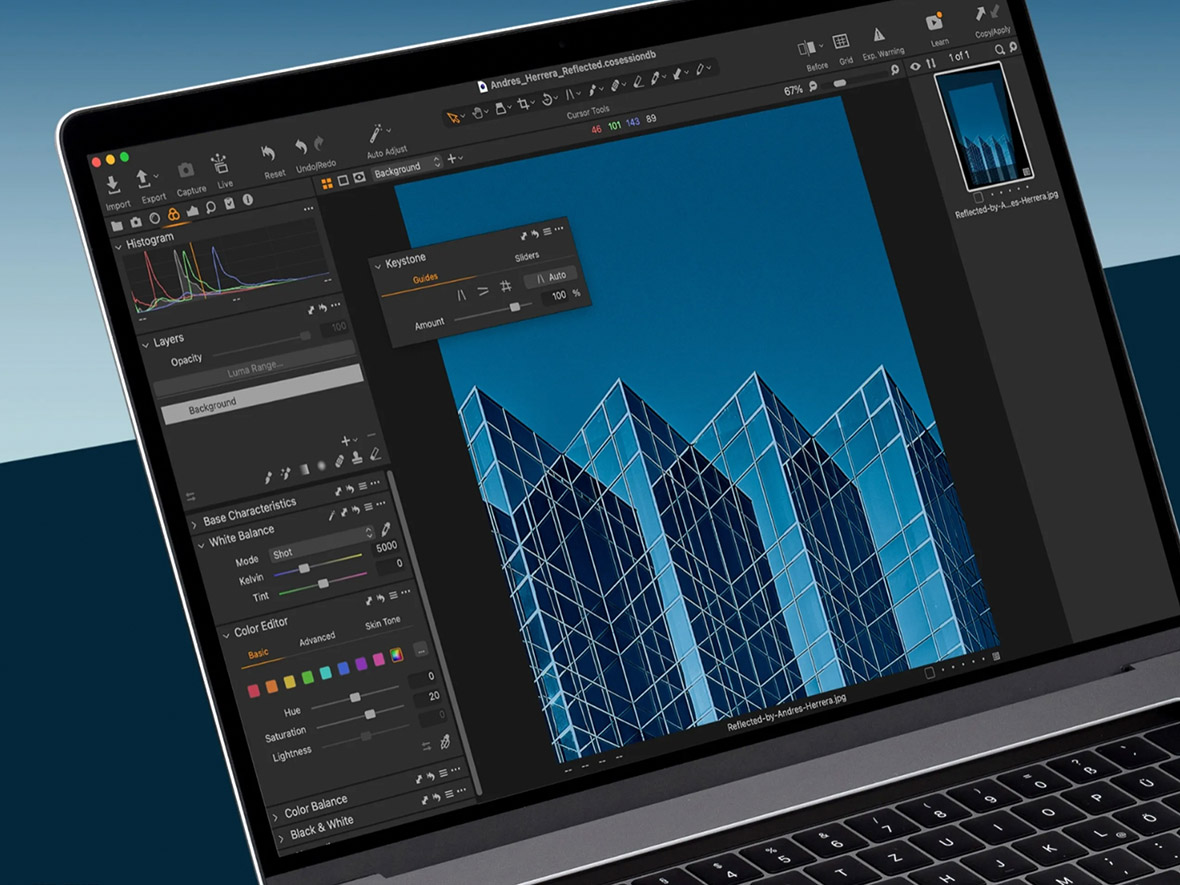 Capture One 22 (15.2.0) released Improved Keystone Tool, performance gains and more Digital