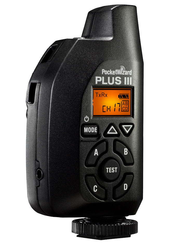 PocketWizard Plus III transceiver makes remote camera/flash triggering