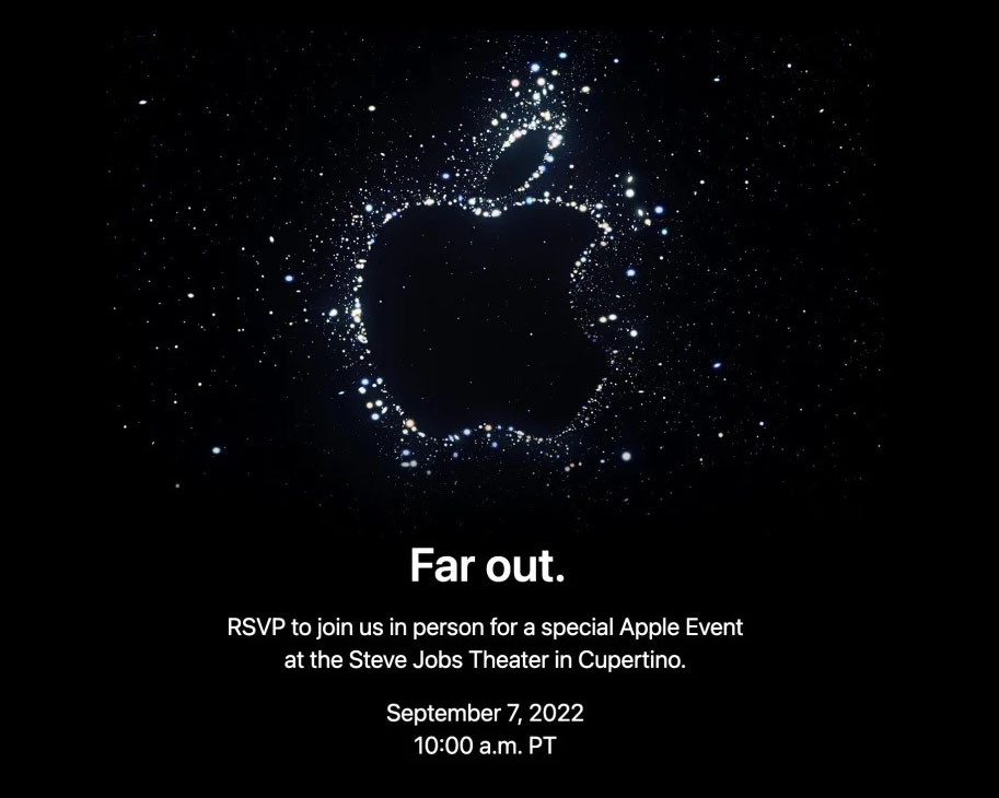 Apple confirms 'Far out' product launch event for September 7 Digital