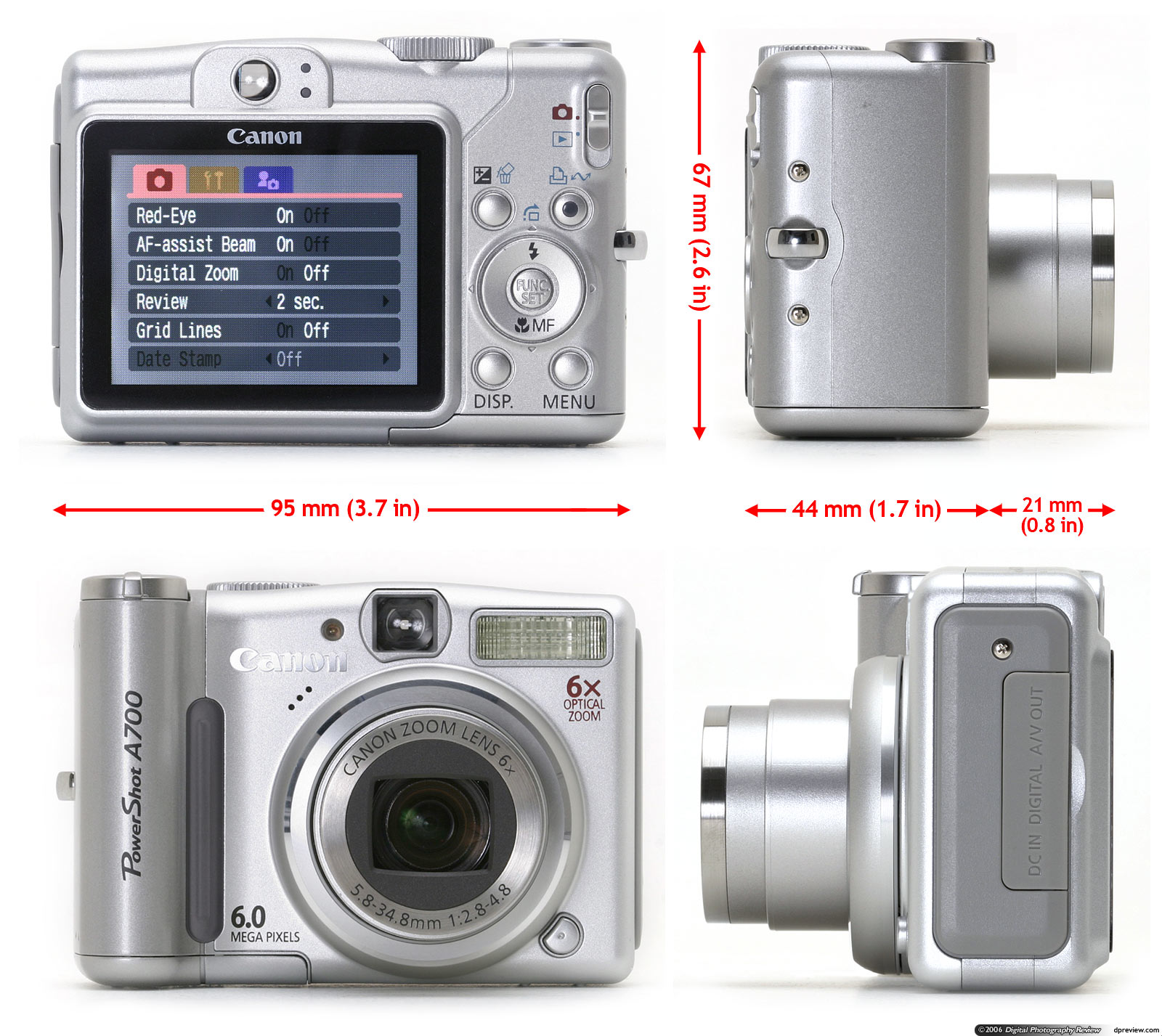 Canon PowerShot A700 Review Digital Photography Review