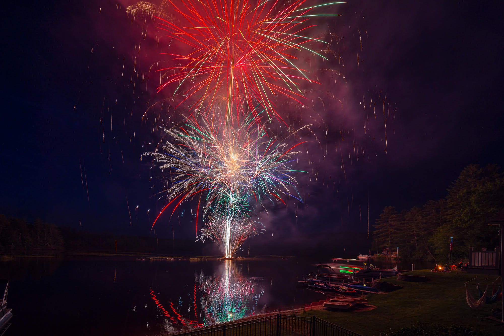 Video A rare, unique view of fireworks launching and igniting from a