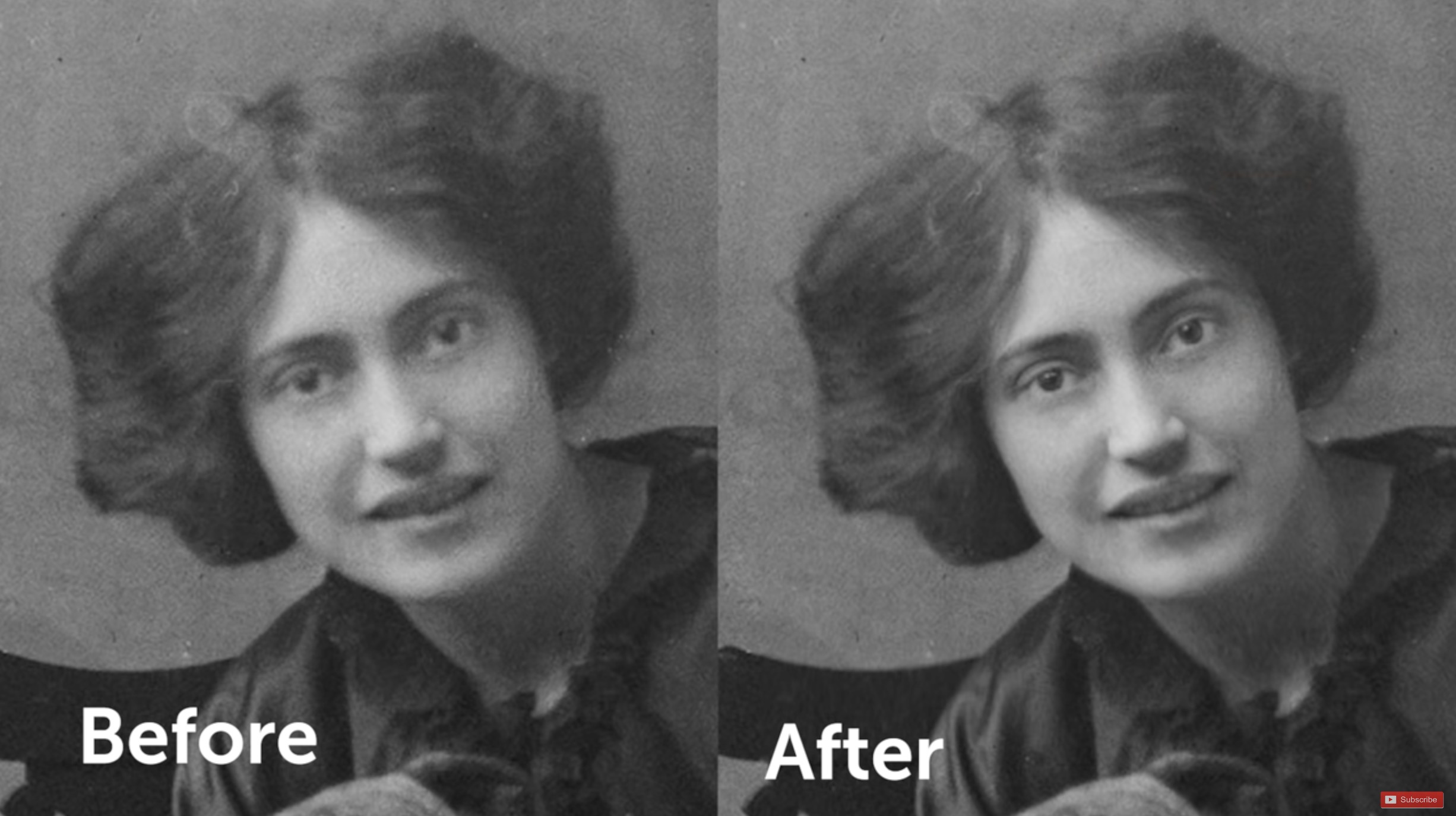 Video Using and AI to restore 110yearold glass plate