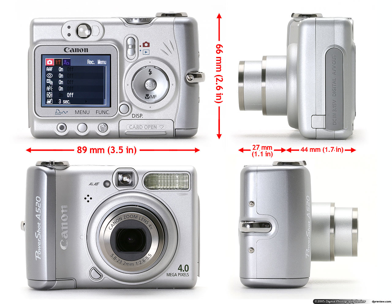 Canon PowerShot A520 Review Digital Photography Review