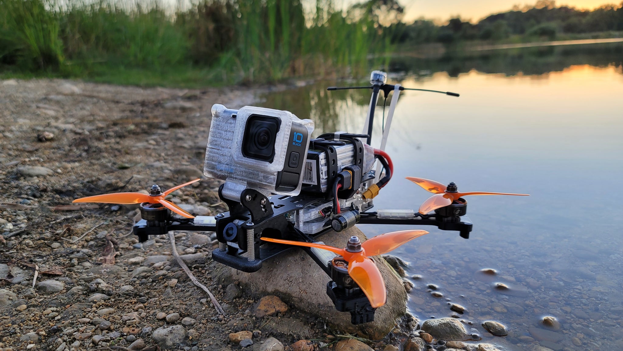 Never seen before watch an FPV drone fly into the water and reemerge