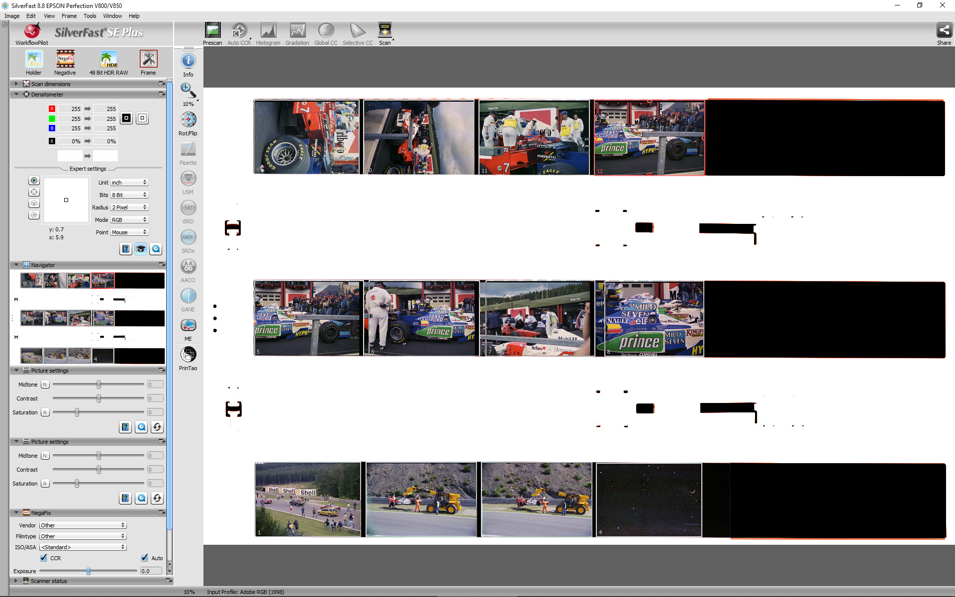 Silverfast 66 batch scan negatives voiptaia