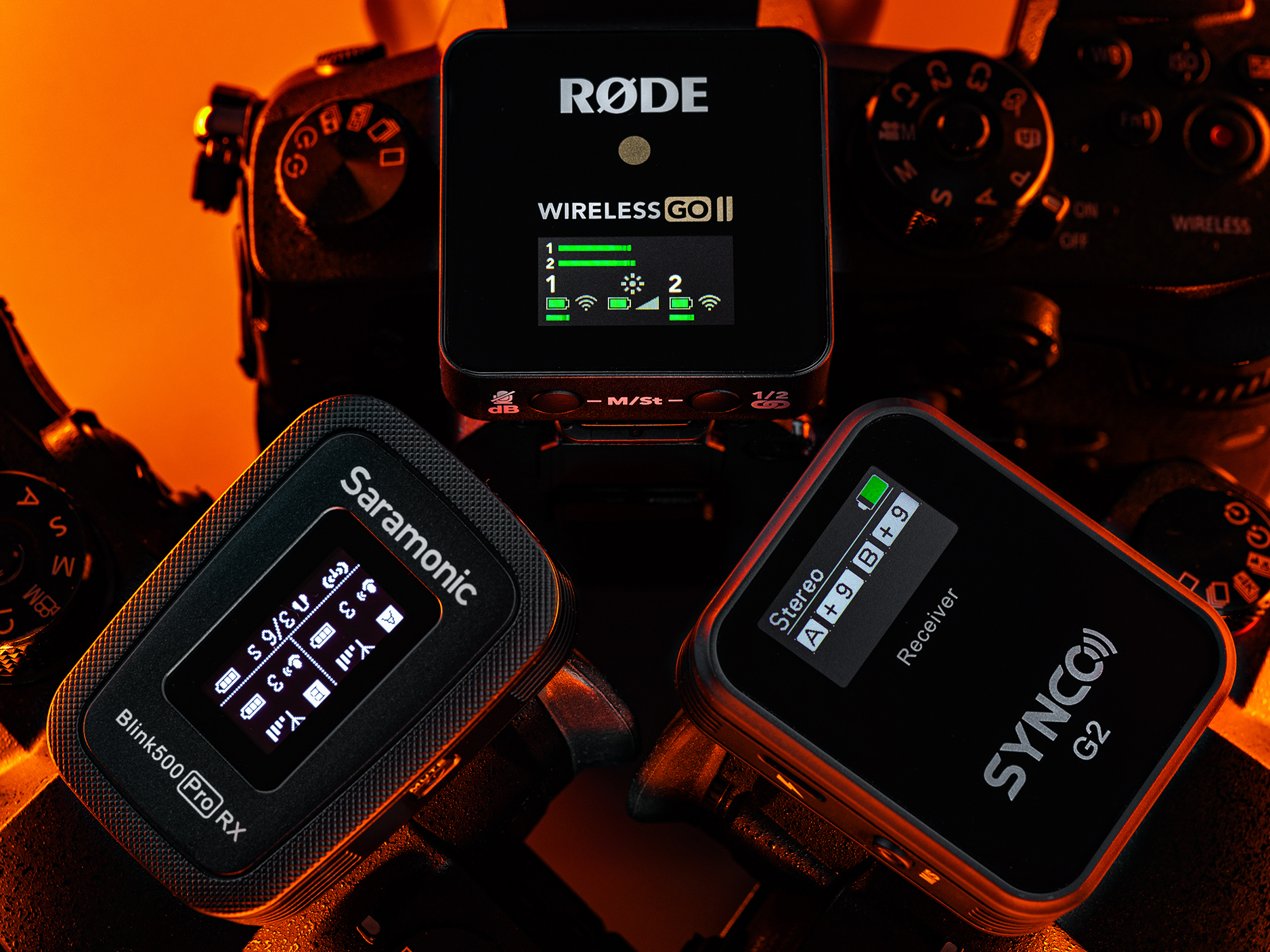 3way wireless microphone test with Rode, Saramonic and Synco dual