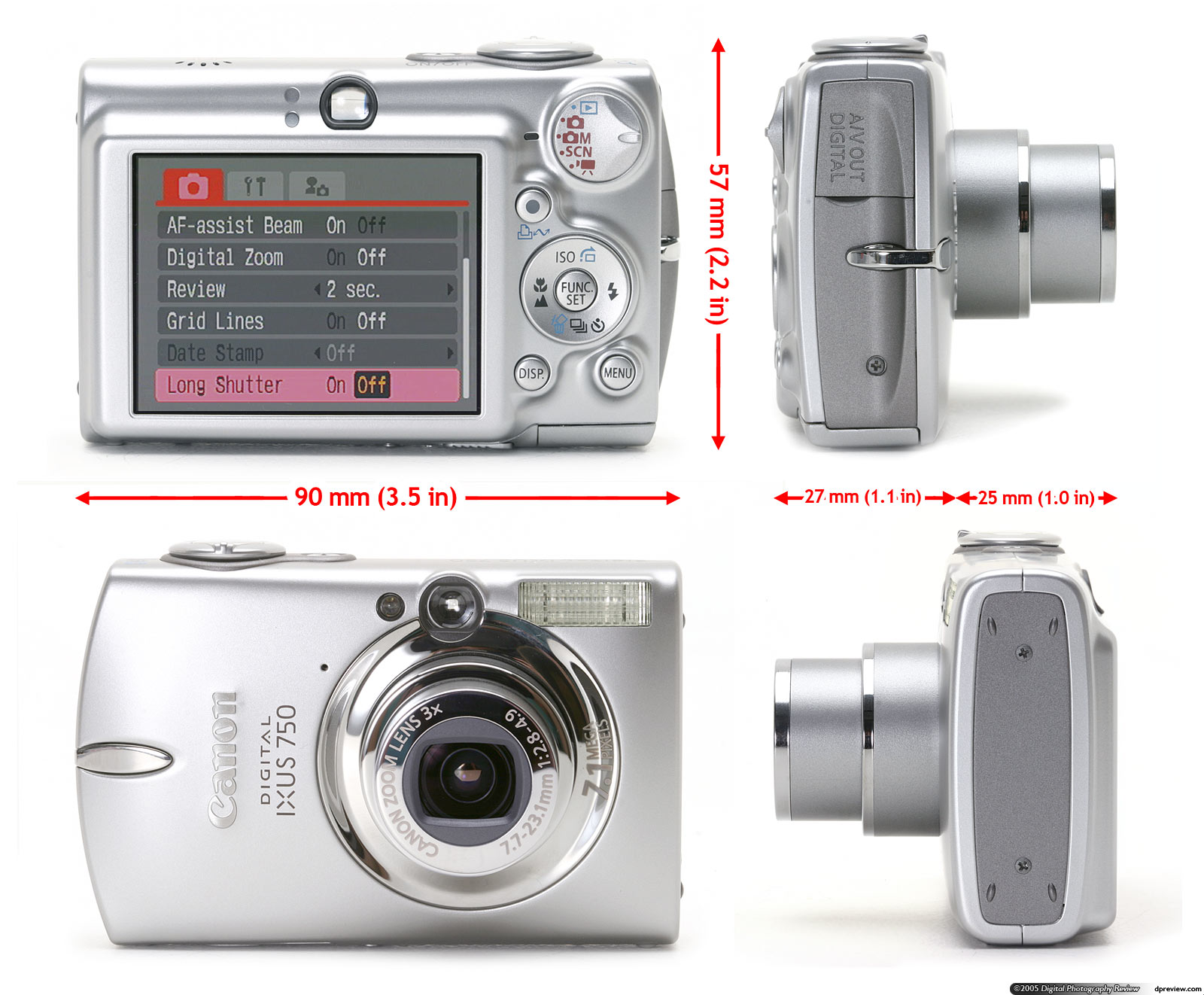 Canon PowerShot SD550 Digital ELPH (Digital IXUS 750) Review Digital