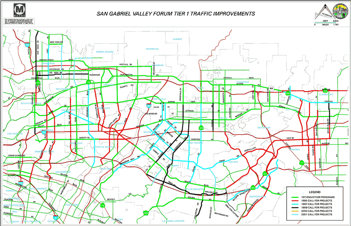 San Gabriel Valley Project Map