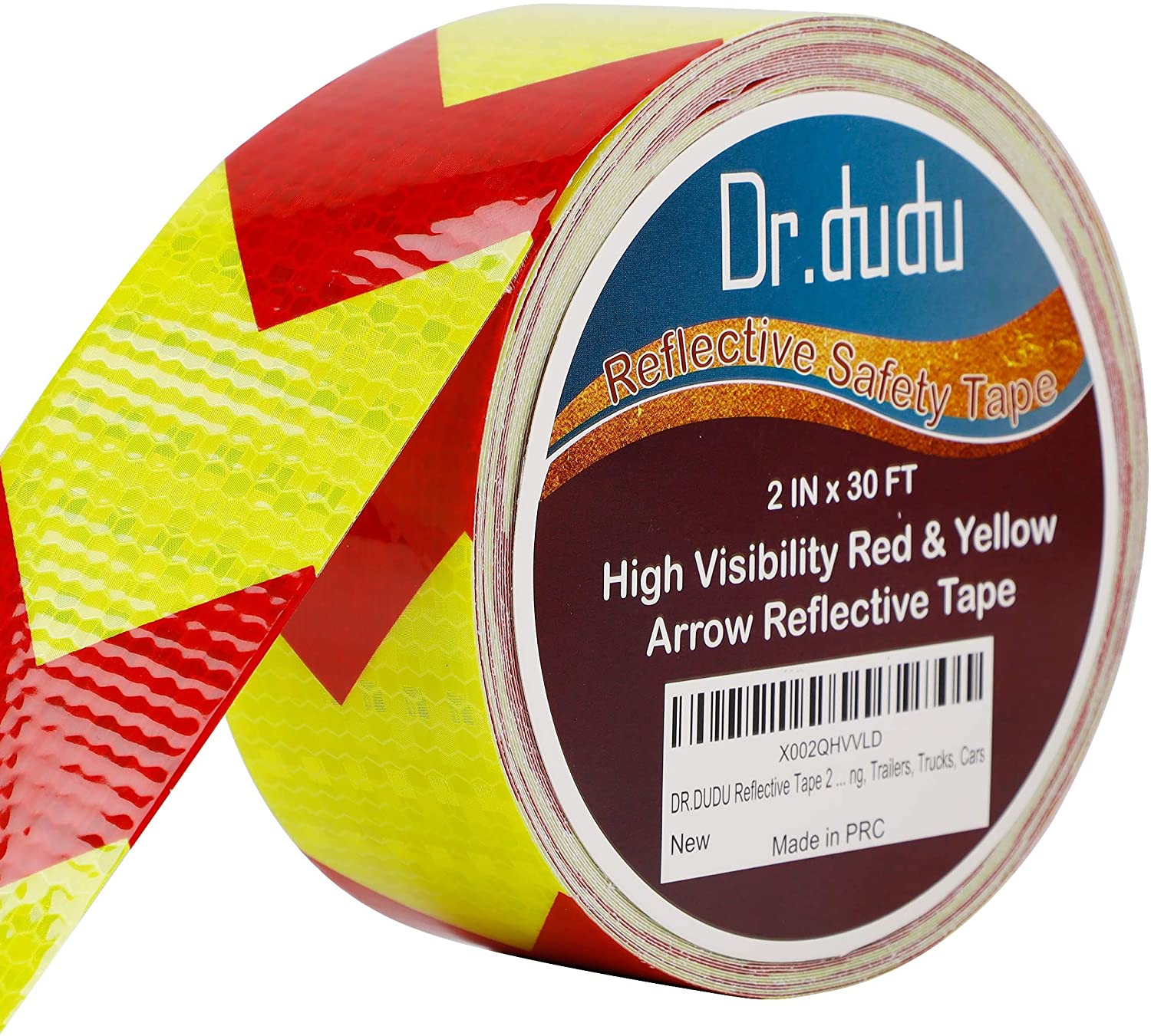 DR.DUDU Reflective Tape 2 IN x 30 FT Reflective Safety Tape Waterproof
