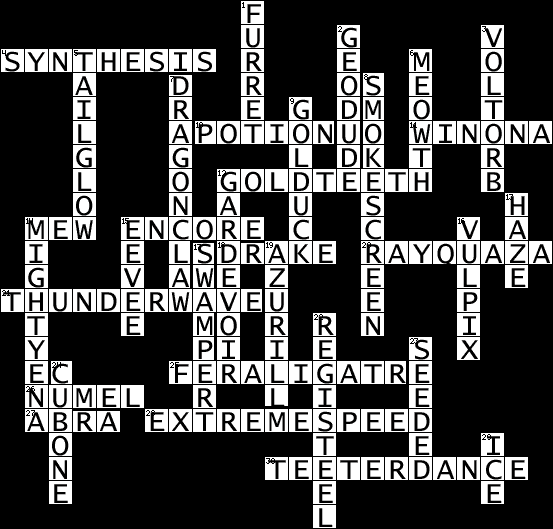 Irregular Crossword The Cave of Dragonflies