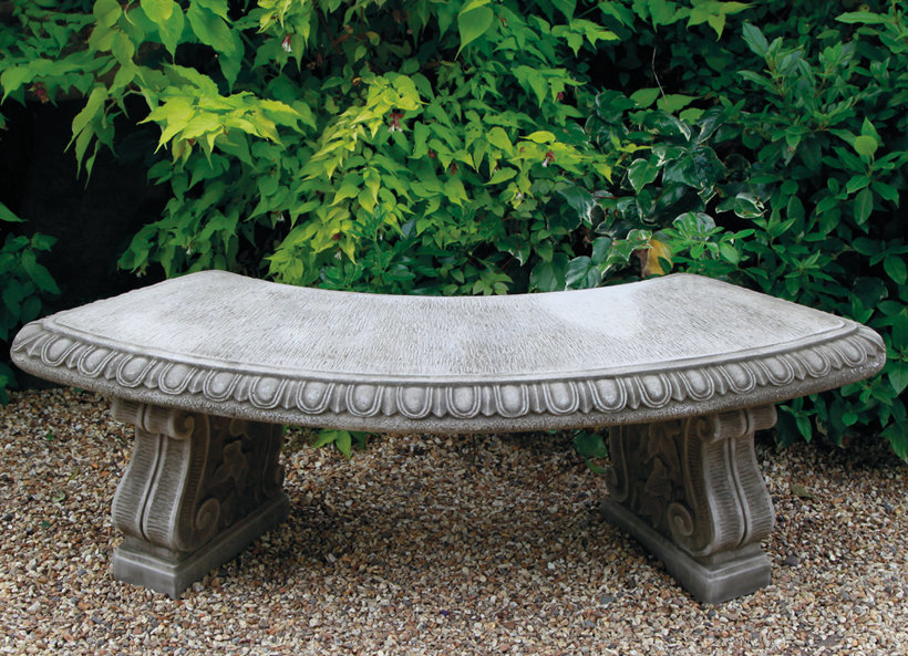 Curved Bench Classic Feet Dragonstone