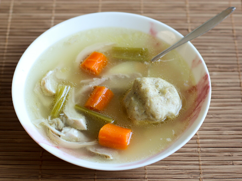 Matzo Ball Soup dramatic pancake