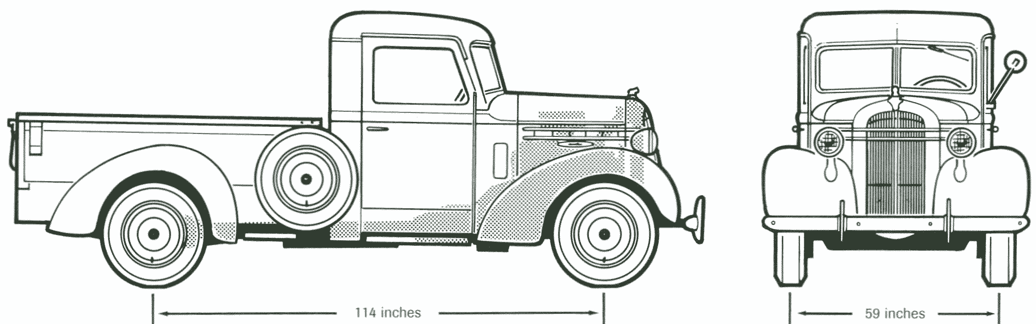 Mack Jr Model 2M 1937 Blueprint Download free blueprint for 3D modeling