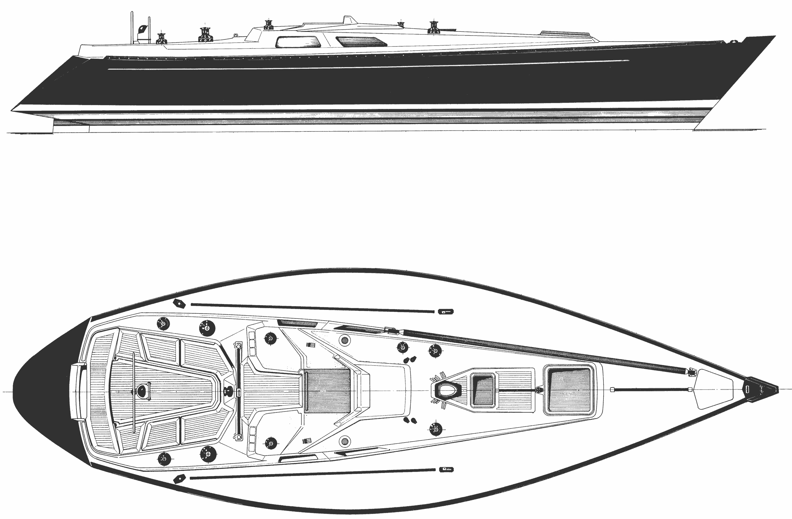 Baltic B38 Yacht Blueprint Download free blueprint for 3D modeling