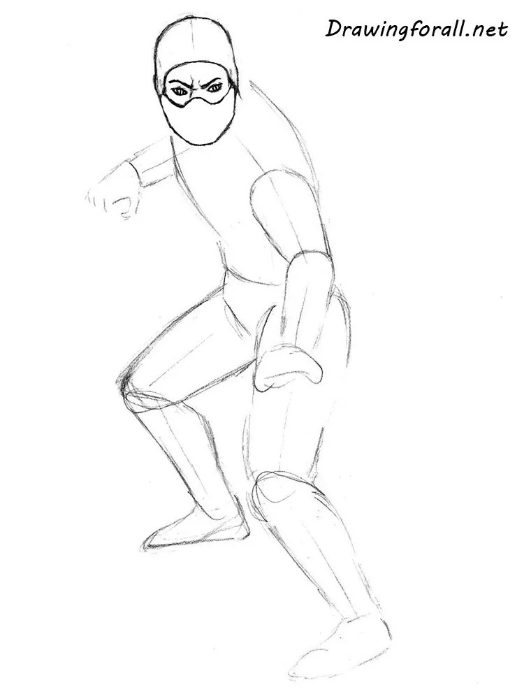 How to Draw Reptile from Mortal Kombat