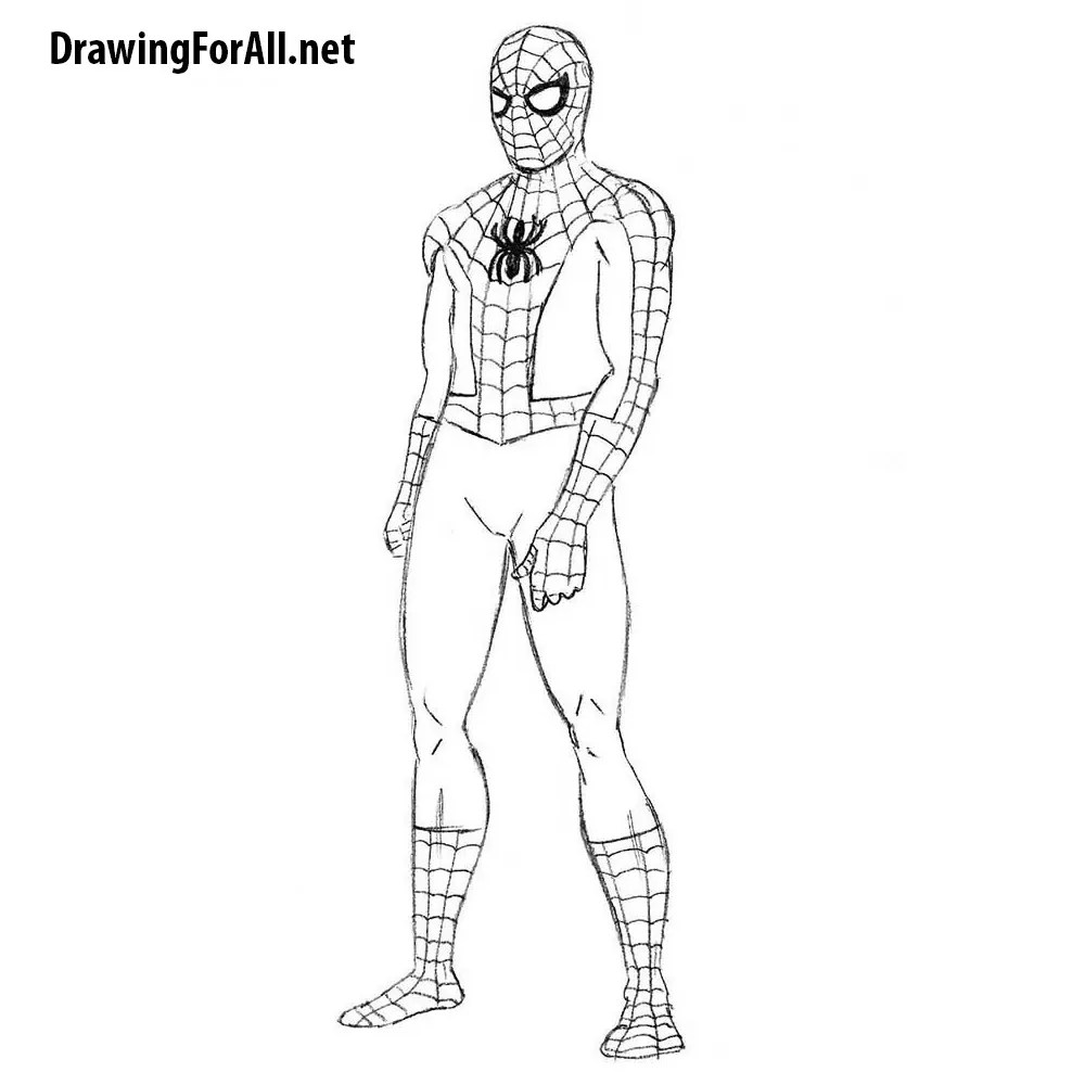 The Easiest Way to Draw SpiderMan The Easiest Way to Draw SpiderMan