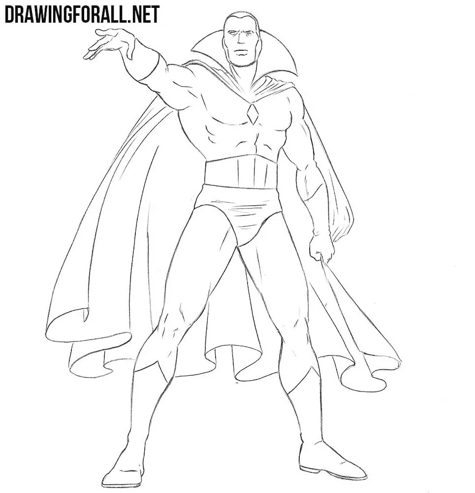 How to Draw Vision from Marvel
