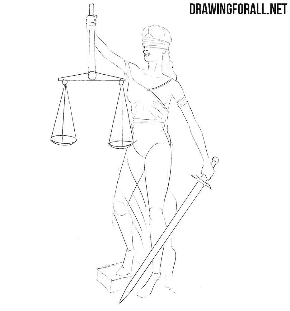 How to draw a statue