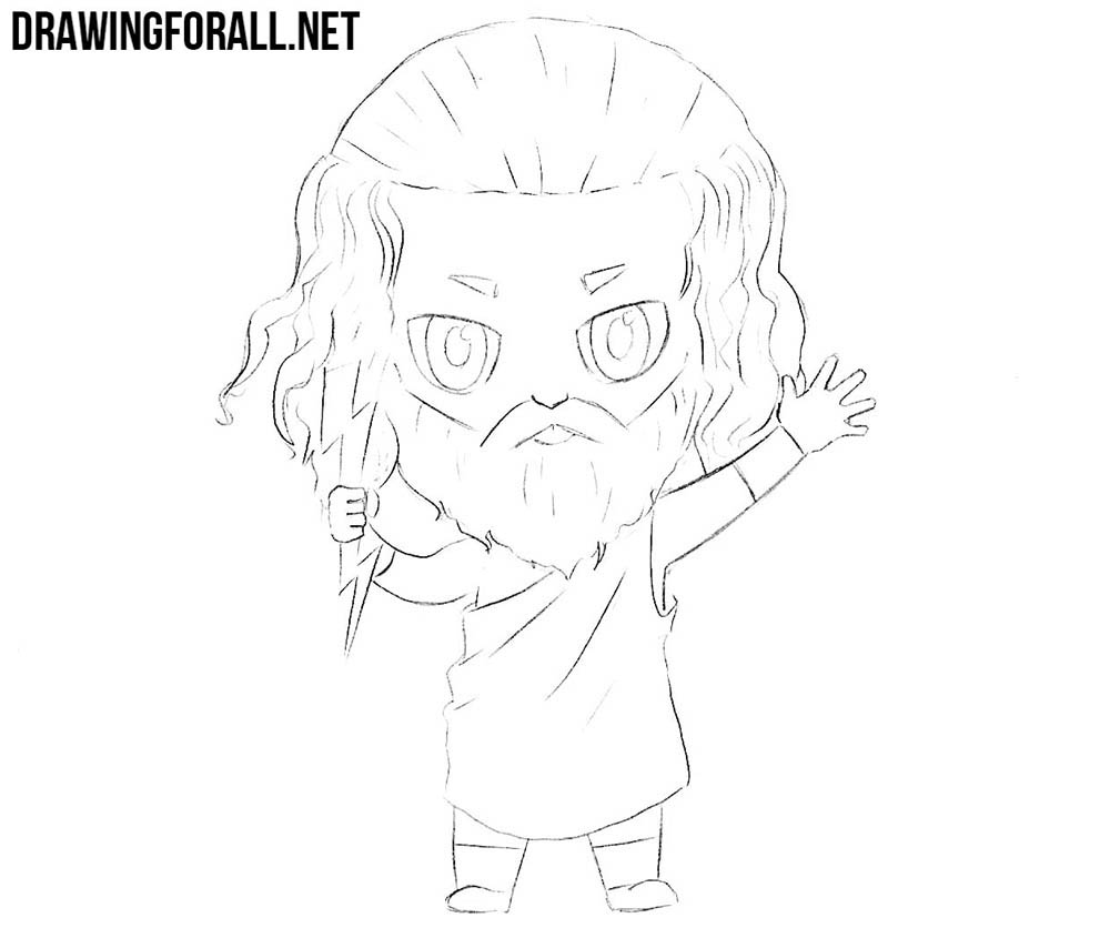 How to Draw Chibi Zeus How to Draw Chibi Zeus