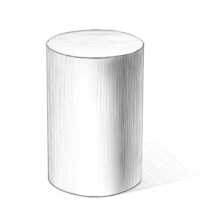 how to draw a cylinder