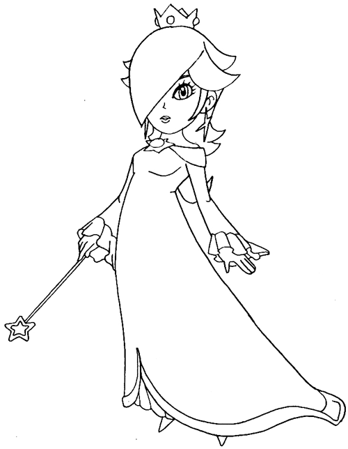 How to Draw Rosalina from Wii Mario Kart Step by Step Drawing Tutorial Page 2 of 2 How to