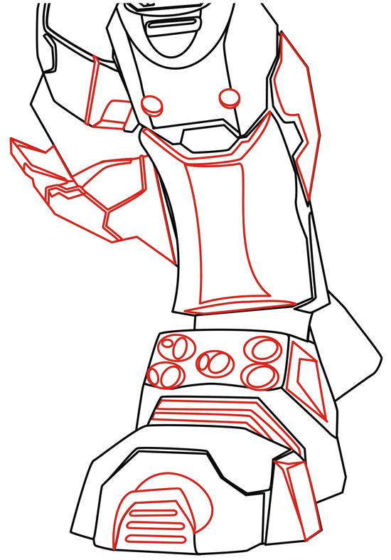 How to Draw Master Chief from Halo in step by step drawing Tutorial Page 2 of 2 How to Draw