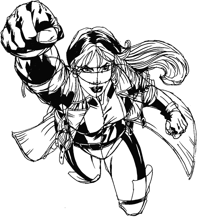 How to Draw Rogue from Marvel's XMen Superhero Team Drawing Tutorial Page 2 of 2 How to