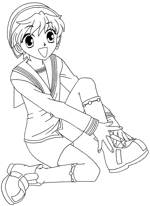 How to Draw Momiji Sohma from Fruits Basket with Easy Step