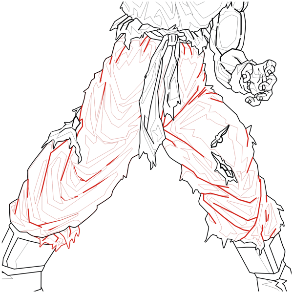 How to Draw Goku from Dragon Ball Z Series With Simple Steps Lesson