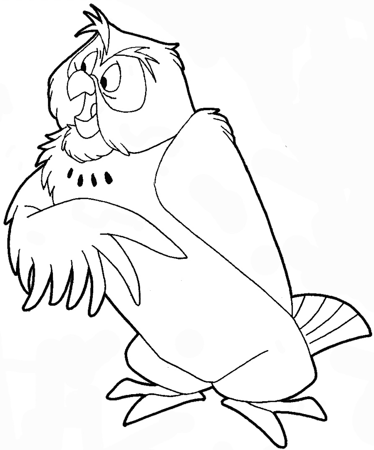 How to Draw Owl from Winnie The Pooh with Easy Step by Step Drawing Tutorial How to Draw Step