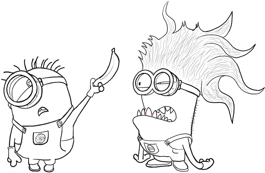 How to Draw Stuart and an Evil Minion from Despicable Me 2 How to Draw Stuart and an Evil Minion from Despicable Me 2