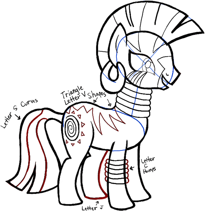 How to Draw Zecora from My Little Pony with Easy Step by Step Tutorial How to Draw Step by