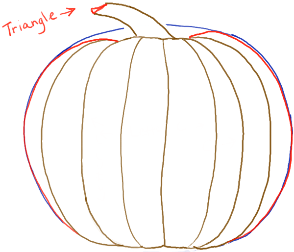 How to Draw a Pumpkin for Halloween in Easy Step by Step Drawing
