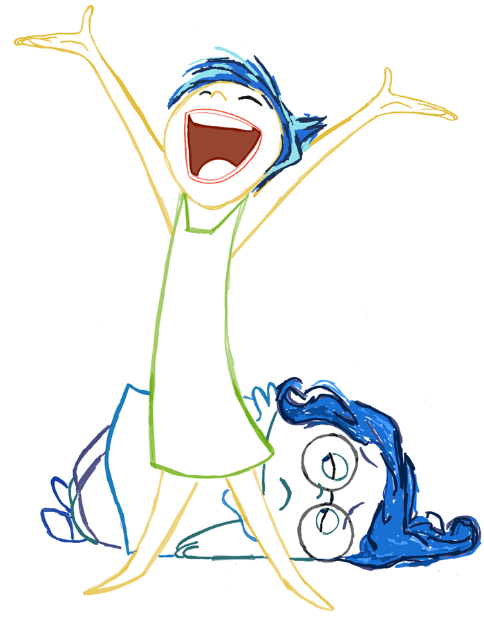 How to Draw Joy and Sadness from Inside Out with Easy to