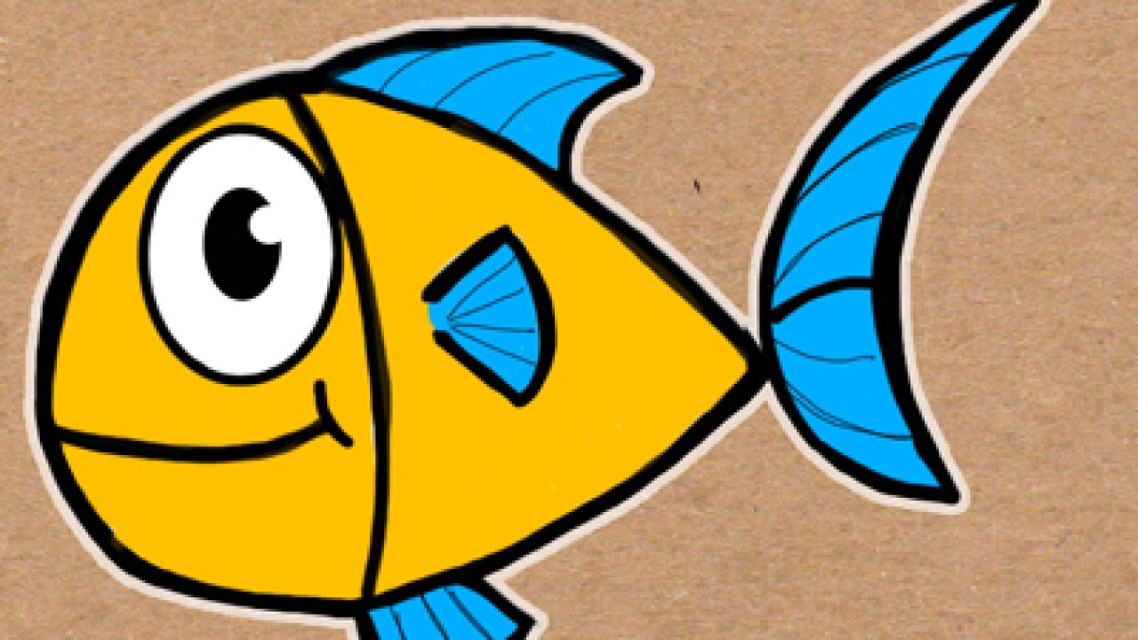 How To Draw A Cute Fish Cartoon With Simple Steps For Kids