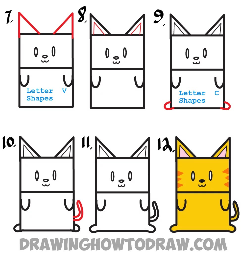 Huge Guide to Drawing Cartoon Characters from Uppercase Letter E Easy