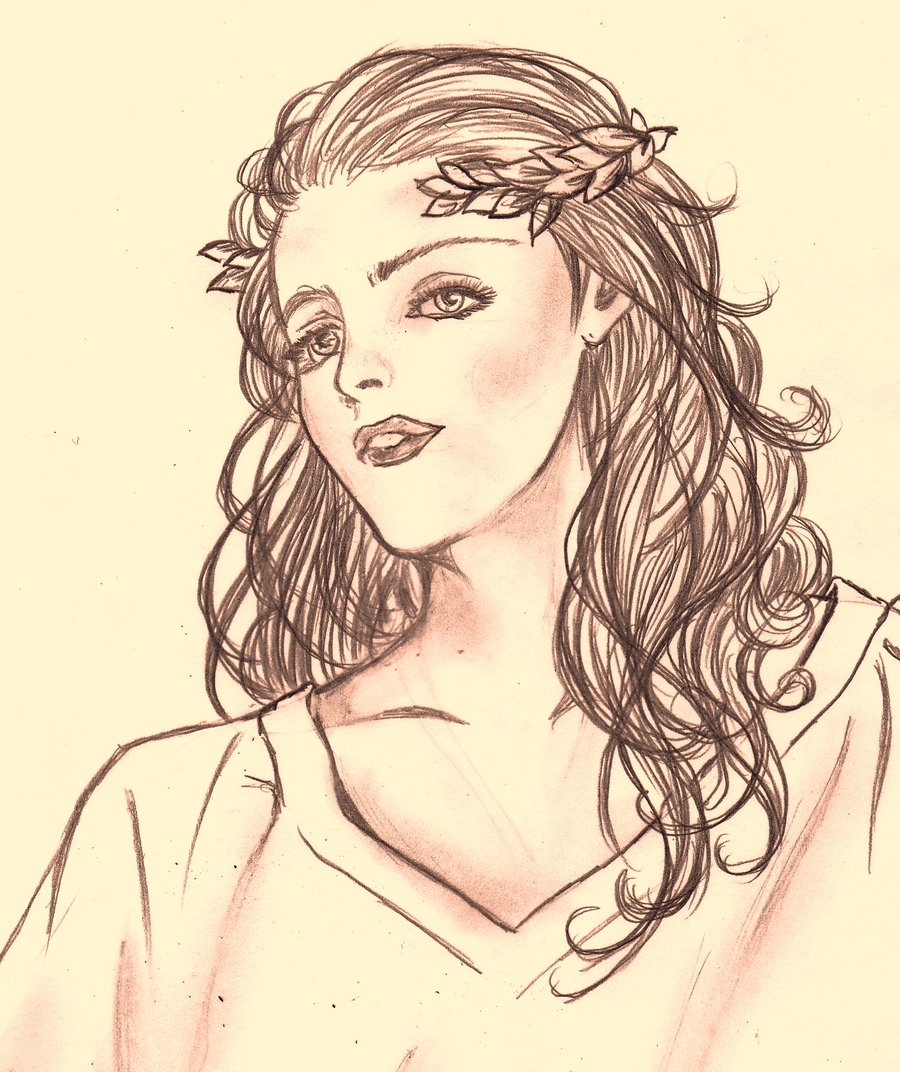 Aphrodite Drawing, Pencil, Sketch, Colorful, Realistic Art Images