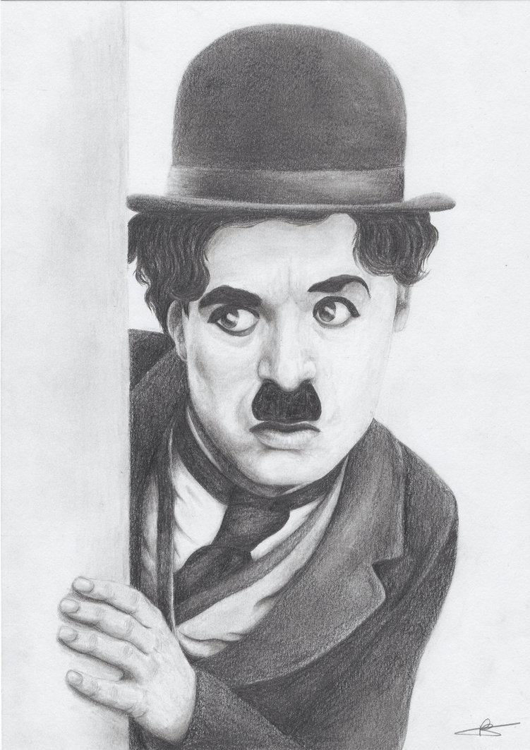 Charlie Chaplin Amazing Drawing Drawing Skill