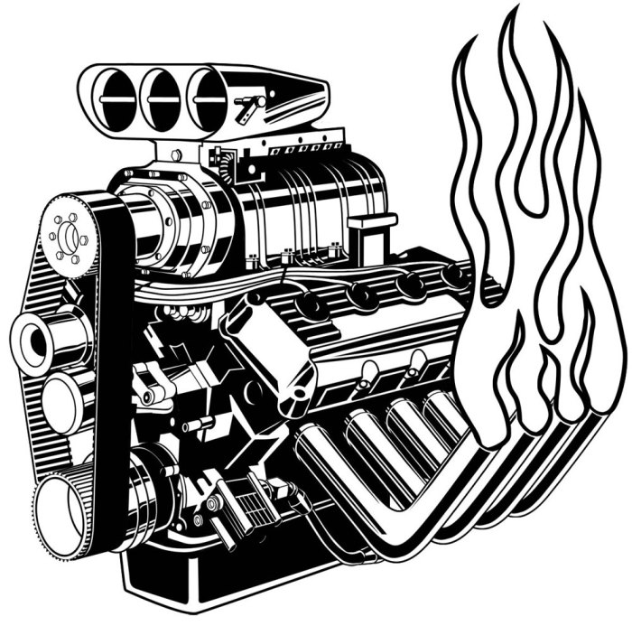 Engines Drawing at GetDrawings | Free download