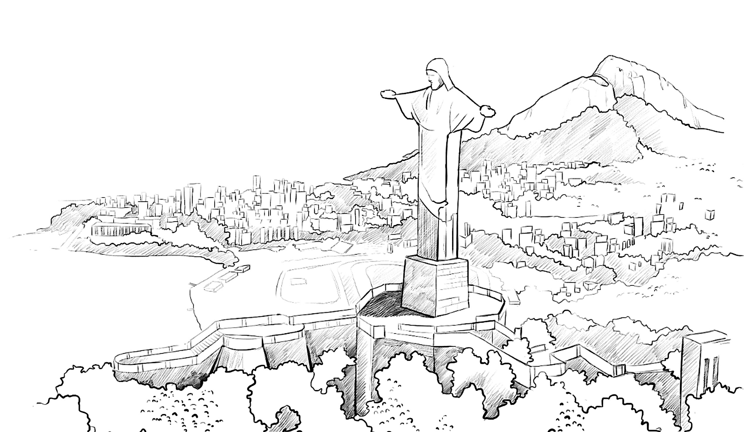 Christ The Redeemer Drawing Skill