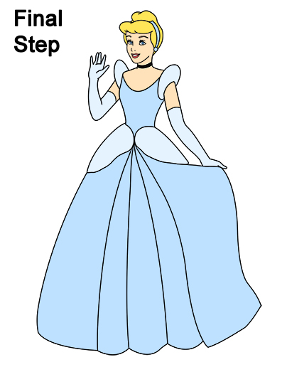 Cinderella Art Drawing Disney Princess Cindrella Png Download