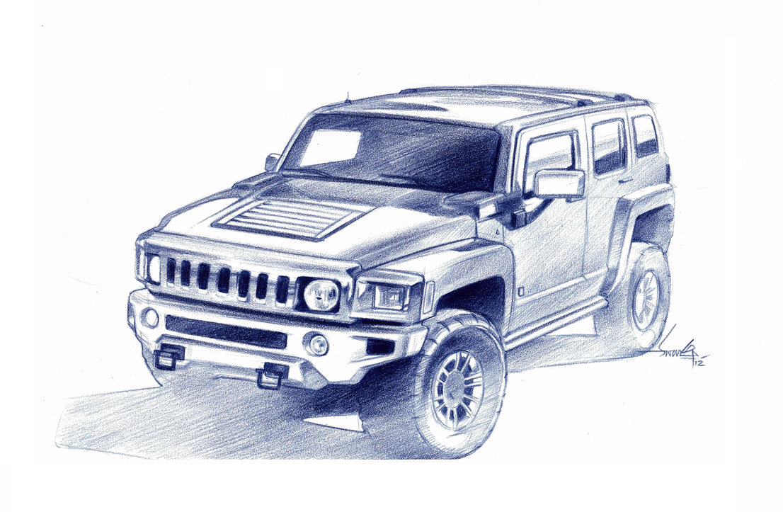Hummer Drawing Drawing Skill